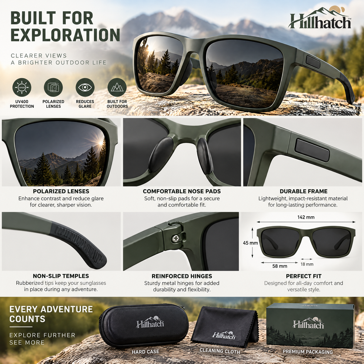 Hillhatch™ Polarized Trail Sunglasses