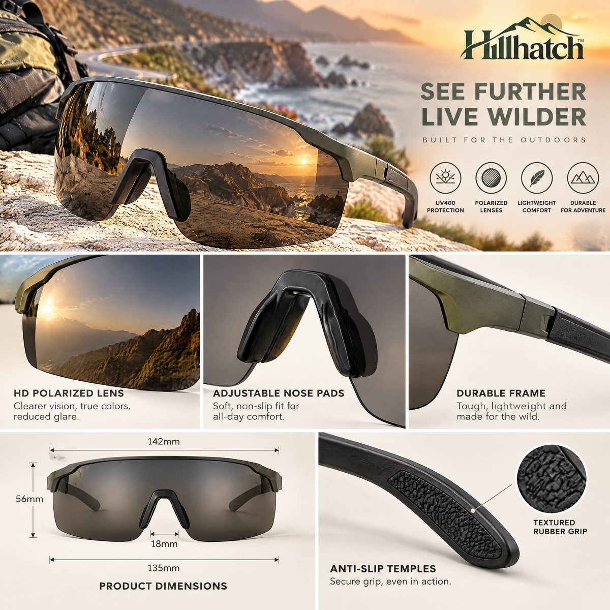 Hillhatch™ Trail Shield Sunglasses