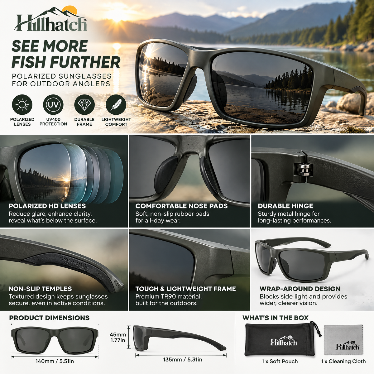 Hillhatch™ Fishing Sunglasses