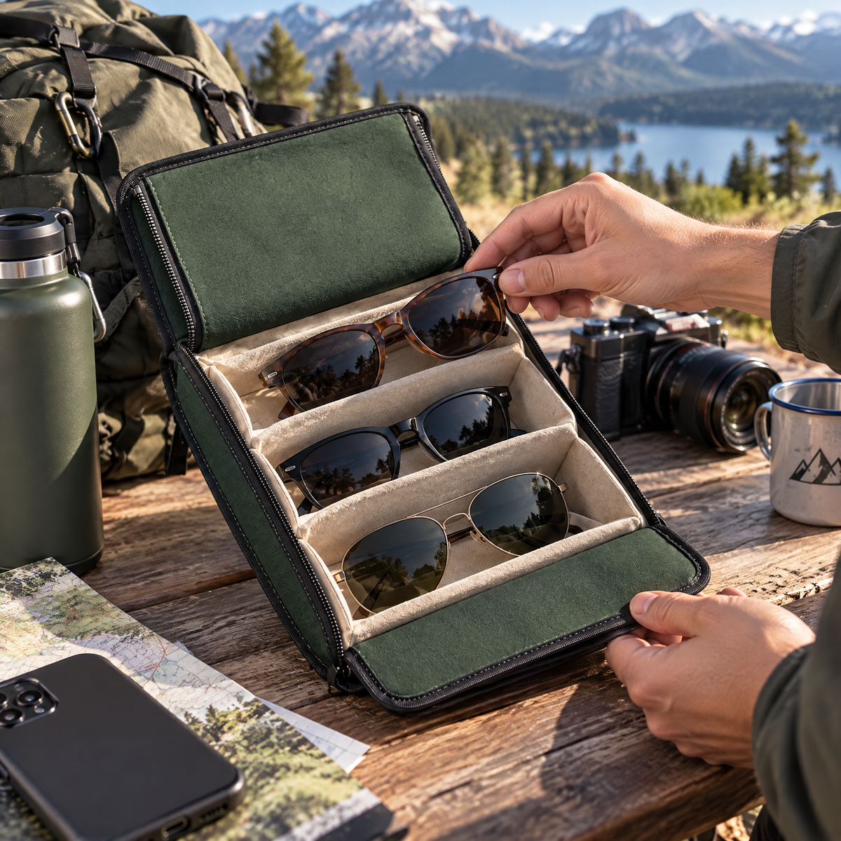 Hillhatch™ Travel Eyewear Organizer